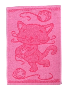 Profod Dětský ručník Cat pink 30x50 cm