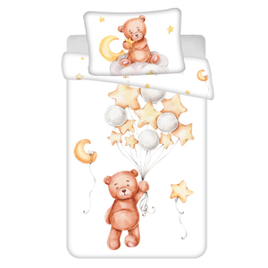 Jerry Fabrics Povlečení do postýlky Medvídek Cute baby 100x135, 40x60 cm