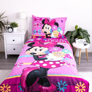Jerry Fabrics Povlečení Minnie Bows and Flowers 140x200, 70x90 cm