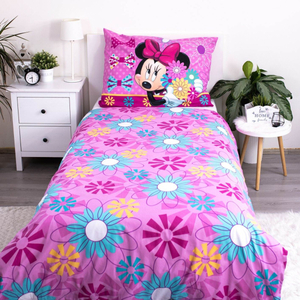 Jerry Fabrics Povlečení Minnie Bows and Flowers 140x200, 70x90 cm