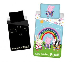 Jerry Fabrics Povlečení Peppa Pig PEP125 svítící efekt 140x200, 70x90 cm