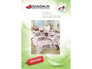 DADKA VRACOV Povlečení bavlna Pampelišky 3D hnědé 140x200, 70x90 cm