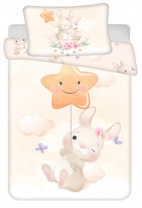 Jerry Fabrics Povlečení do postýlky Bunny Star baby 100x135, 40x60 cm