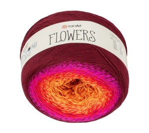 Bellatex Příze Flowers 250 g, 1000 m Růžová,Oranžová