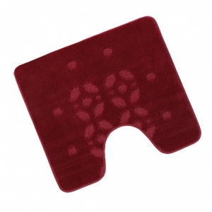 Bellatex koupelnová předložka STANDARD bordová stopa wc 60x50 cm 