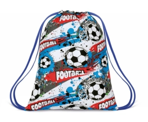 Bellatex Vak na záda 30x40 cm Fotbal Modrá,Červená,Bílá