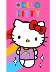 Carbotex Dětský ručník Hello Kitty Rainbow 30x50 cm