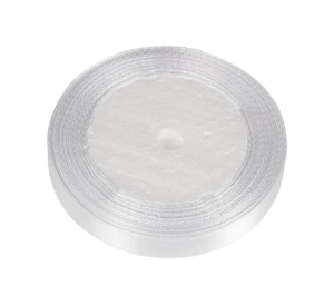 Bellatex Stuha saténová 12 mm, 22,5 m Bílá