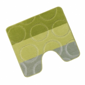 Bellatex koupelnová předložka AVANGARD zelené kroužky wc 60x50 cm 