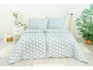 Stanex povlečení bavlna retro modré (LS249) 140x200+70x90 cm  