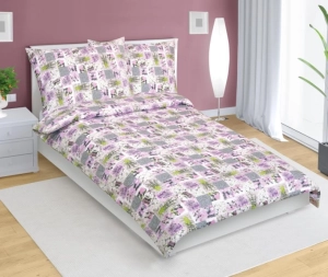 Bellatex Povlečení bavlněné Patchwork lila