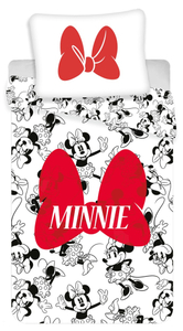 Jerry Fabrics Povlečení Minnie red bow 140x200, 70x90 cm