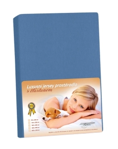 Bellatex prostěradlo jersey LUX  Tmavě modrá