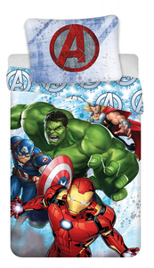 Jerry Fabrics Povlečení Avengers Heroes 140x200, 70x90 cm