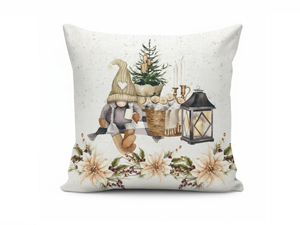 Forbyt Vánoční povlak Skřítek s lucernou CYH6060C 40x40 cm