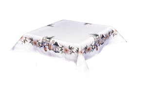 Forbyt Vánoční ubrus Skřítek s lucernou CYH6060C 85x85 cm
