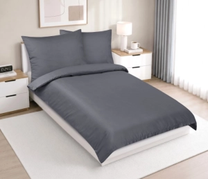 Bellatex Povlečení bavlněné LUX 140x200, 70x90 cm Šedá