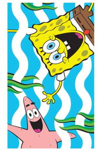 Carbotex Dětský ručník Sponge Bob Zábava v moři 30x50 cm