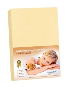 Bellatex prostěradlo jersey LUX  Vanilková