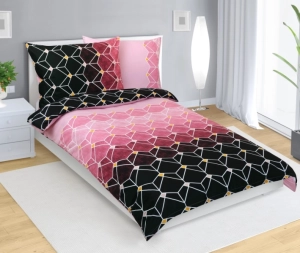 Bellatex Povlečení bavlněné 140x200, 70x90 cm Plástev růžová