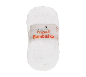 Bellatex Příze BAMBUŠKA 50 g, 205 m Bílá