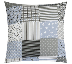 Bellatex Polštářek ADÉLA 40x40 cm Patchwork šedá