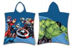 Jerry Fabrics plážová osuška pončo Avengers Hero 50x115 cm