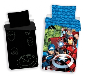 Jerry Fabrics povlečení bavlna Avengers 02 svítící efekt 140x200+70x90 cm