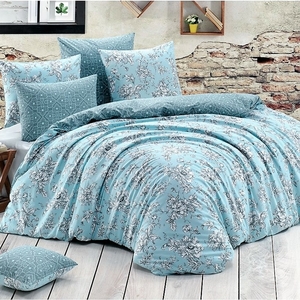 BedTex povlečení bavlna Estelita Tyrkysové 140x200+70x90 cm 