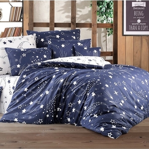BedTex povlečení bavlna Galaxy Modré 140x200+70x90 cm 