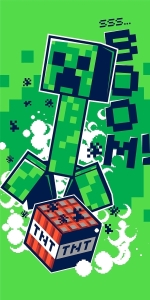 Jerry Fabrics osuška Minecraft Boom 70x140 cm 