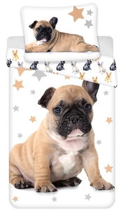 Jerry Fabrics povlečení bavlna fototisk Bulldog 02 140x200 70x90 cm 