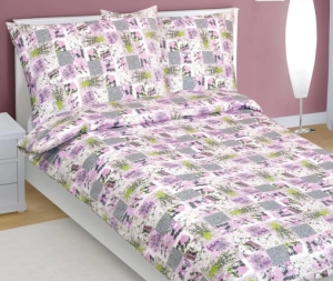 Bellatex Povlečení bavlněné Patchwork lila