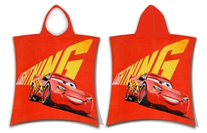 Jerry Fabrics Plážová osuška pončo Cars "McQueen" 50x115 cm