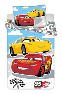 Jerry fabrics Disney povlečení do postýlky Cars Road baby 100x135 + 40x60 cm 