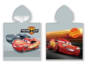 Carbotex dětské pončo Cars 3 Blesk McQueen a Storm 50x115 cm