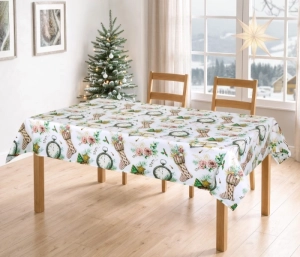 Bellatex Ubrus  VÁNOCE 40x40 cm Vánoce čas Bílá,Zelená