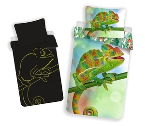 Jerry Fabrics povlečení bavlna Chameleon svítící efekt 140x200+70x90 cm 