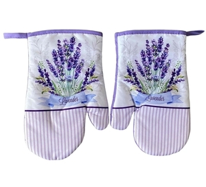 Kuchyňská chňapka 2 ks Lavender pruhy 18x27 cm 