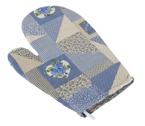 Kuchyňská chňapka - 28x18 cm - Patchwork modrá