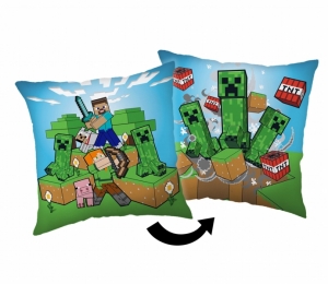 Jerry Fabrics polštářek Minecraft Creeper rush 40x40 cm 