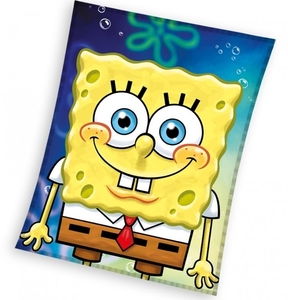 Carbotex Dětská deka Veselý Sponge Bob 110x140 cm