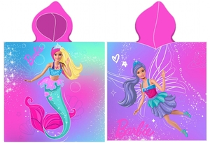 Carbotex dětské pončo Barbie Duhová Mořská Panna 50x115 cm 