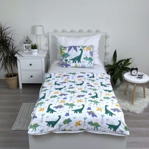 Jerry fabrics povlečení do postýlky Dino Cute and Wild baby 100x135 + 40x60 cm