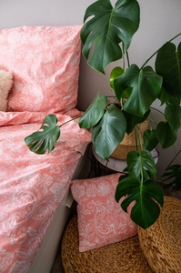 Jahu 3 dílné povlečení bavlna Pink blossom 140x200+70x90+40x40 cm