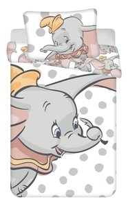 Jerry fabrics Disney povlečení do postýlky Dumbo "Dots" baby  100x135 + 40x60 cm  