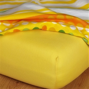 Dadka prostěradlo jersey tmavě žlutá 60x120 cm