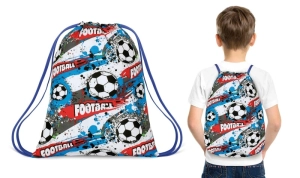 Bellatex Vak na záda 30x40 cm Fotbal Modrá,Červená,Bílá