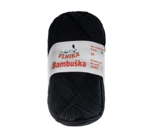 Bellatex Příze BAMBUŠKA 50 g, 205 m Černá