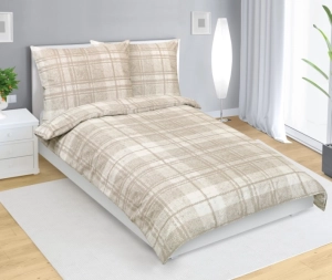 Bellatex Povlečení bavlněné Dlaždice Béžová,Bílá